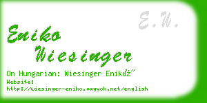 eniko wiesinger business card